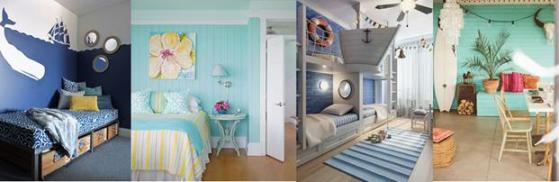 quartos com decoração amante do mar
